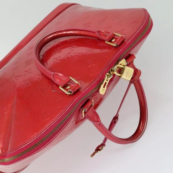 LOUIS VUITTON Monogram Vernis Alma GM Hand Bag Rose Pop - Picture 8 of 16
